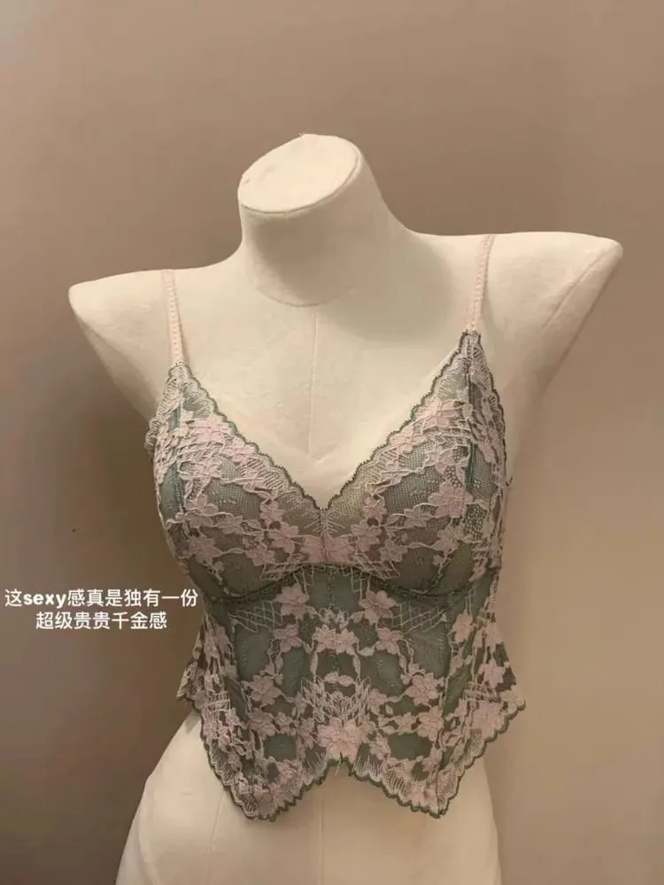 Sexy French Lace Halter Bra for Summer Wireless Crinkle Free Bralette for Small Bust Beautiful Back Lingerie Set S-XL MOYISU BC — image 6