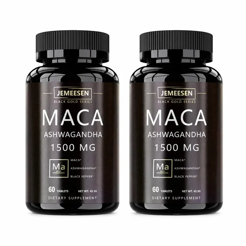 Økologiske Maca Root Powder Kapsler 1500mg indeholdende Maca Root Extract Ashwagandha Black Pepper Supplements for Mænd — image 8