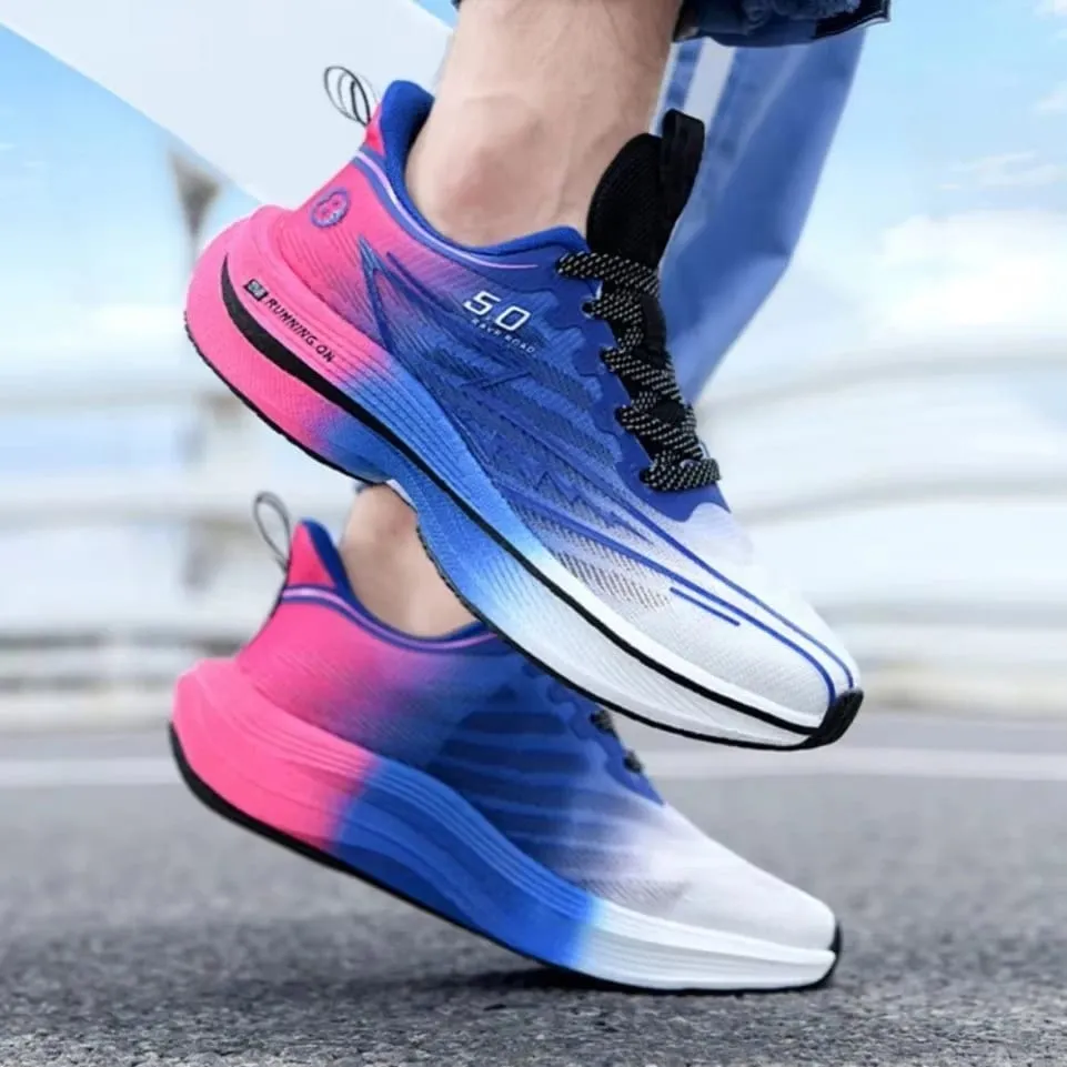 Brand Men's Carbon Plate Running Shoes Soft Cushion Shock Absorbing Sports Shoes Unisex Sneakers Light Anti-Slip Training Shoes — image 4