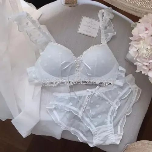 European German Style Lingerie Set Soft Wireless Bralette for Small Breasts Sweet Non Padded Training Bra for Young Girls MOYISU — image 8