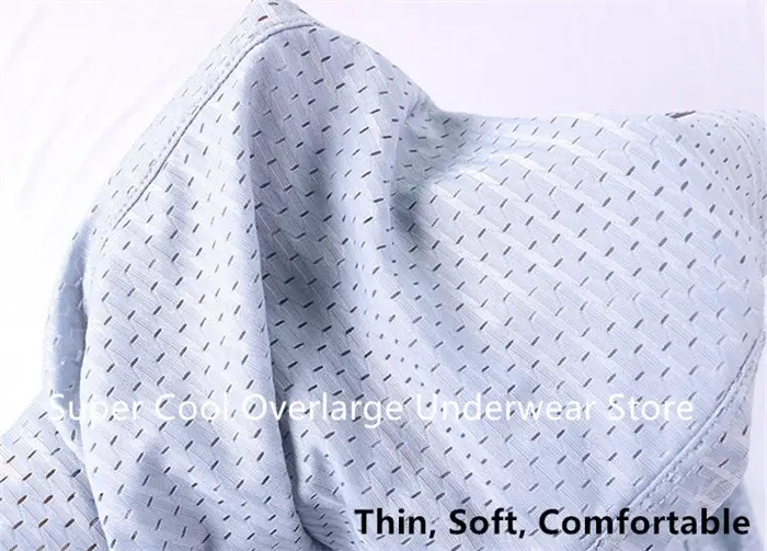 Summer Mesh Boxers For Men 200KG Plus Size 13XL 12XL Underpants Male Panties High Waist 10XL Underwear Oversized Ice Silk Shorts — image 10