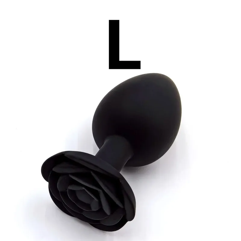 Soft Silicone Rose Flower Anal Plug Beginner To Expert 3 Sizes Butt Plug Anus Trainer Dildos Adule Sex Toys For Couple Women Men — image 12