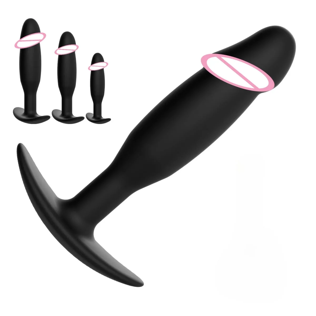 1 Piece Silicone Anal Plug Anal Dilator Soft Butt Plug for Men Women and Couples Sex Toys for Men and Women — image 1