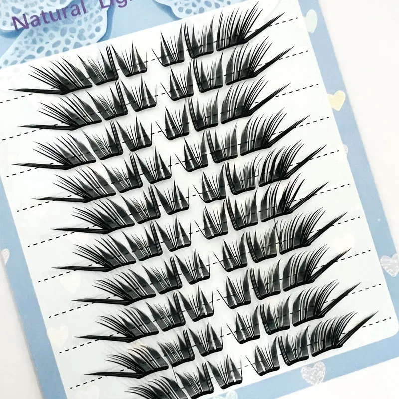 Random Package Cluster False Eyelashes Natural Volume C Curl Eye Lashes For Beginners Daily Makeup Matte Makeup Eyes Makup Tools — image 2