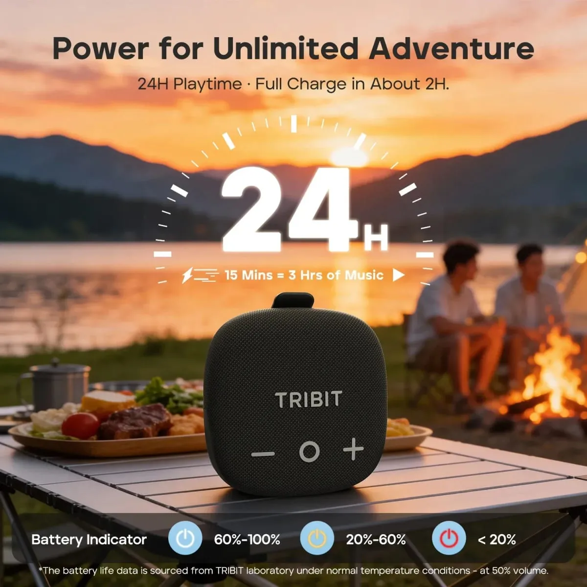 Tribit StormBox Micro 3 Wireless Speaker 13W XBass Sound BT 6.0 24H Playtime IP68 TWS Strap & Magnetic Mount for Bike/Outdoor