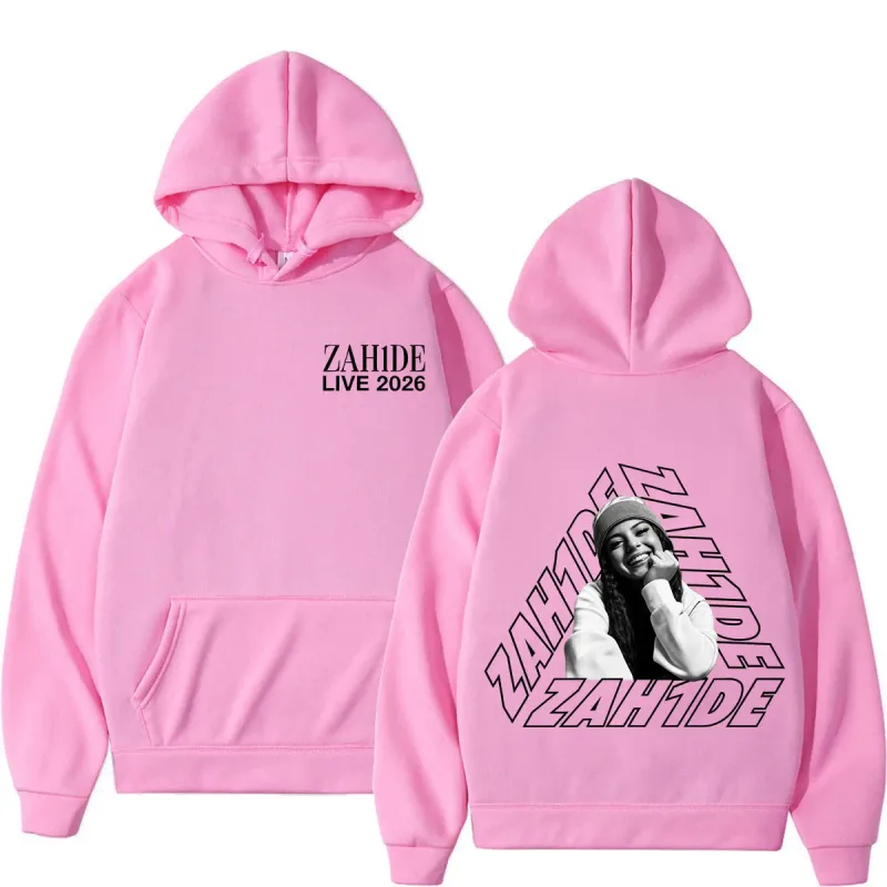 Singer Zahide Tour 2026 Merch Graphic Hoodies Men Women Fashion Autumn and Winter Hip-hop Loose Casual Vintage Sweatshirts Tops — image 10