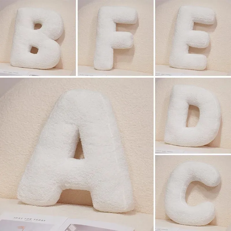 Hot Wholesale Cozy English Letters Pillow Sofa Cushion Living Room Decor 26 Letter Stuffed Doll Toy Kids Teaching Words Game Kid — image 8