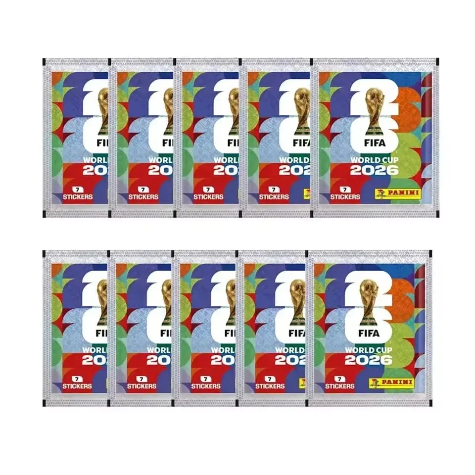 Sada sběratelských samolepek pro mistrovství světa ve fotbale 2026 Panini s odpovídajícím albem 50 balíčků 7 samolepek, každá celkem 350 pro sportovní fanoušky