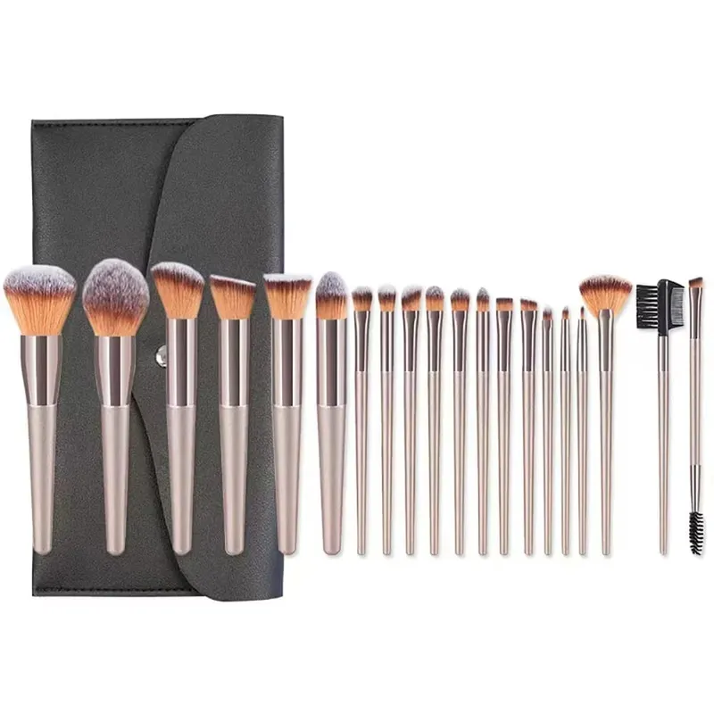20/40Pcs Makeup Brushes and Sponges Set Brown Makeup Puff Beauty Egg Headband Wristband Remover Kit Makeup Tool Gift — image 13
