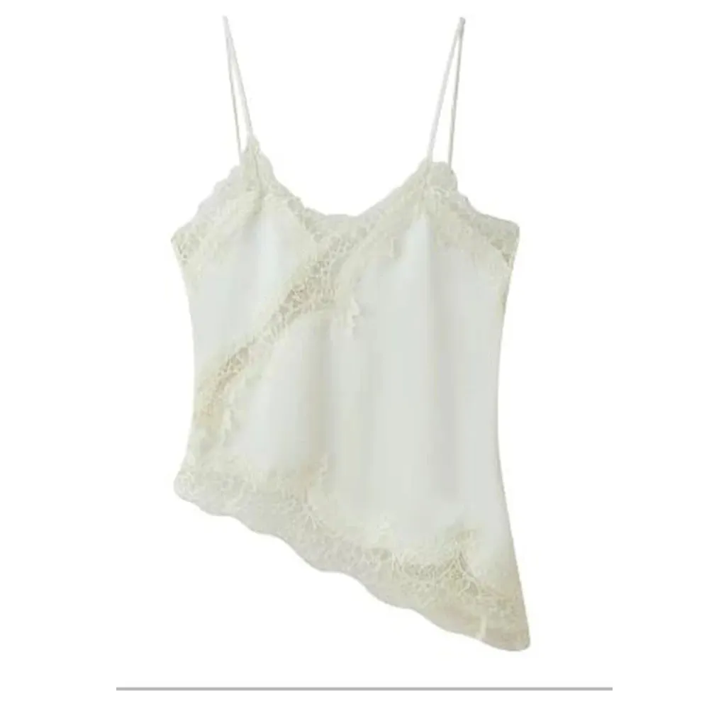 Women Sexy Satin Lace Trim Cami Tops Silk V Neck Spaghetti Strap Tanks Tops Y2k Coquette Loose Going Out Camisoles Streetwear — image 13