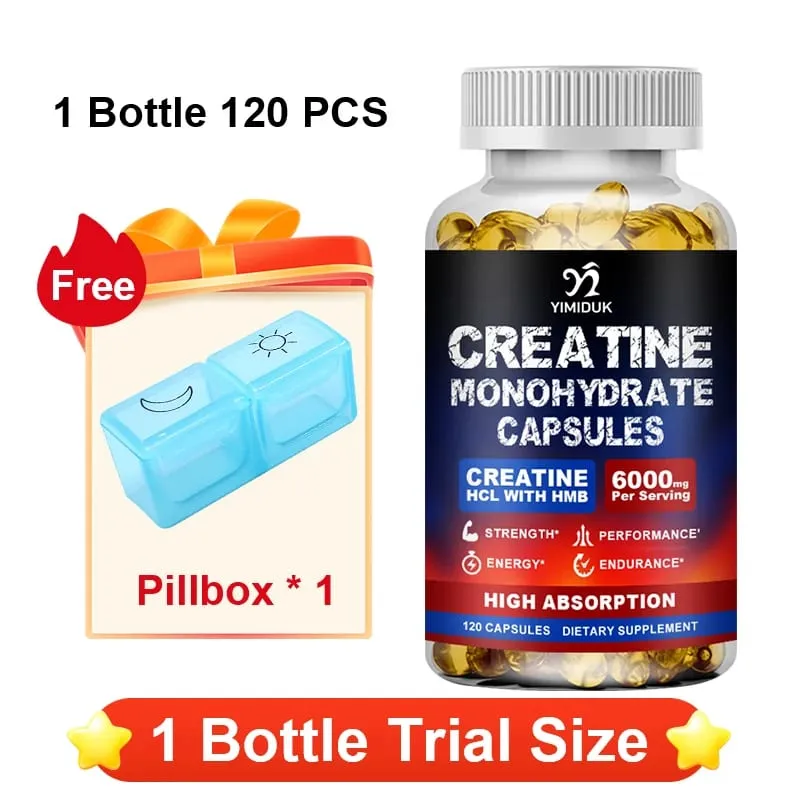 High Absorption Creatine Capsules with Mixed Creatine Vitamin E Boost Muscle Growth Extend Workout Accelerate Recovery — image 11