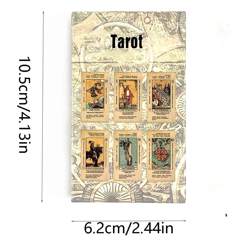 Hot-selling Tarot Cards A 78pcs Cards Fortune Telling Divination Board Game Keyword Antiqued Deck Holiday Games Christmas Gifts — image 6