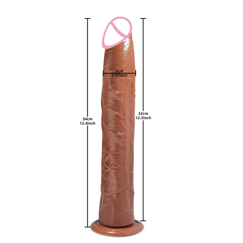 Super Long Realistic Dildos Butt Plug Soft Silicone Penis Adult Supplies Suction Cup Sex Toys for Woman Men Vagina Anal Massage