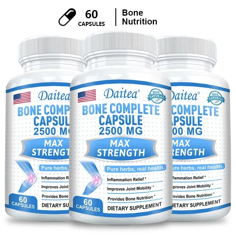 Collagen Bone Capsules Calcium Magnesium & Vitamins Supports Bone Density Calcium Absorption Cartilage & Joint Health — image 10
