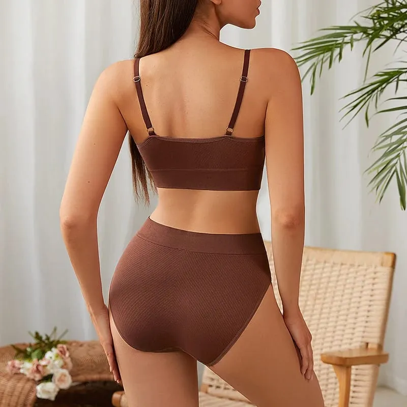 New Design Seamless Bra and Panties Underwear Set Conjuntos Interior Para Mujeres Seamless Bra And Panties Sets For Women — image 6