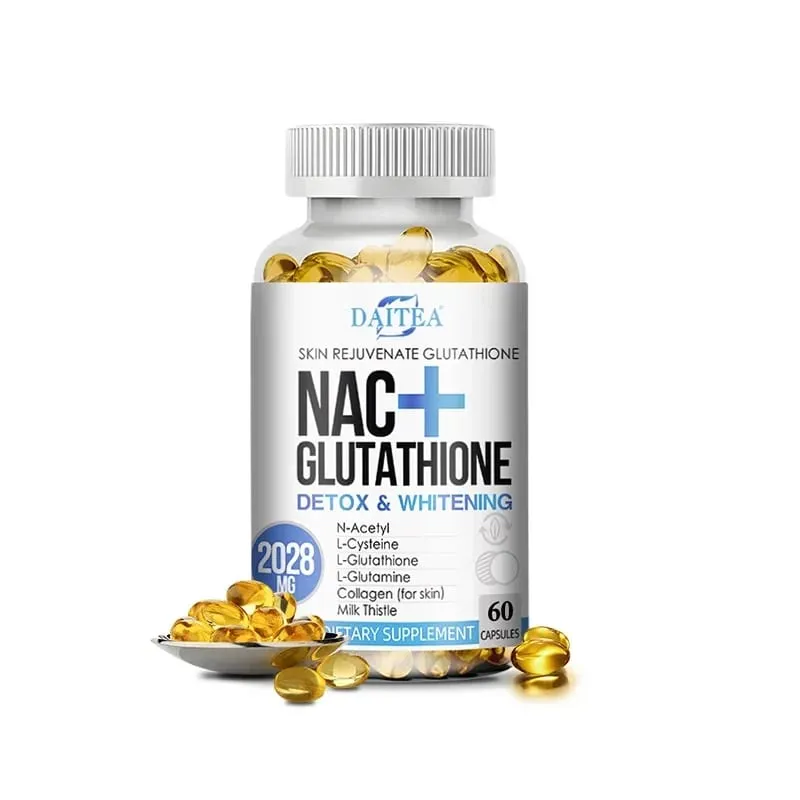Daitea NAC Supplement - Milk Thistle Glutathione Collagen Capsules - Skin Health & Vitality Detoxification Immune Support — image 10