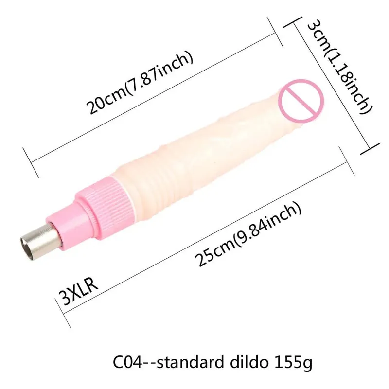 3XLR 3PRONG Attachment Dildo For Sex Machine Attachment Women and Men Sex Masturbation Love Machine Dildo Sex Toys