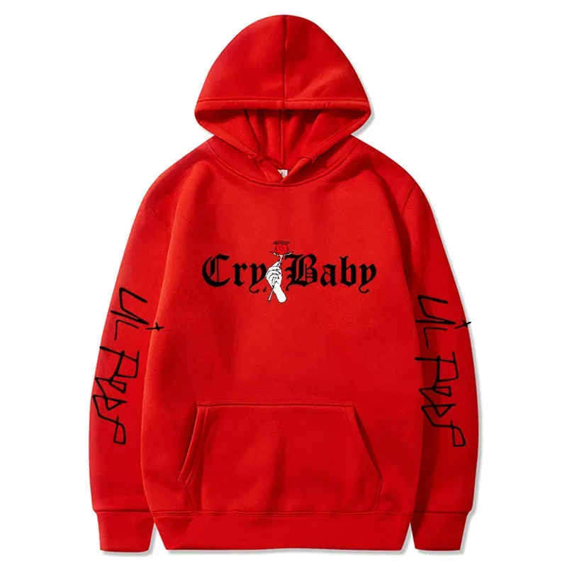 Men's Lil Peep Hoodie – Emo Rap Fan Pullover with "Lil Peep" Sleeve Text – Cozy Unisex Streetwear for Concerts casual Wear — image 8