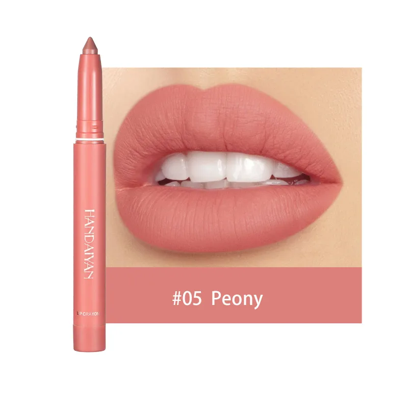 Rossetto opaco rosso ciliegia impermeabile Matita labbra sexy Matita rimpolpante Matita labbra rosa nudo naturale Contorno labbra Trucco contorno
