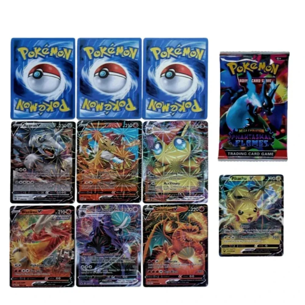 fun 40-360Pcs/Set Pokemon Card MEGA EVOLUTION Phantasmal Flames English Booster Battle Card Anime Fans Kids Birthday Gift Toy — image 5