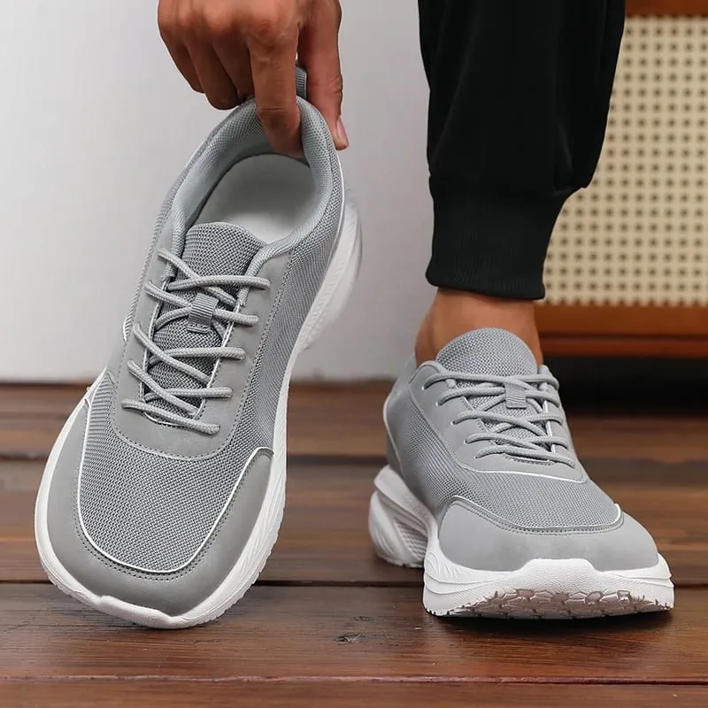 New Stylish Wide Width Men's Casual Sneakers Breathable Lightweight Non-Slip Shoe Outdoor High-Quality Leisure Thick-Soled Shoes — image 2