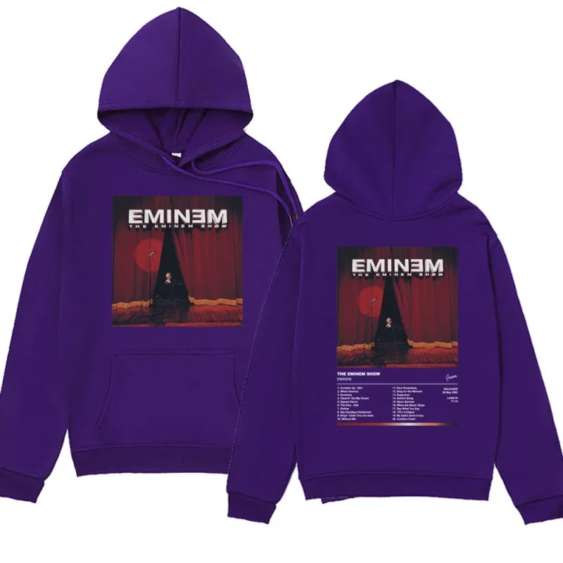 Eminem singer men's and women's hooded sweatshirts 90s retro Harajuku clothing casual hoodies fashionable hooded sweatshirts — image 5
