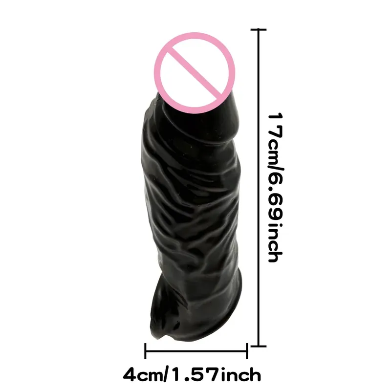 Male Silicone Penis Ring Reusable Cock Ring Lock Delay Ejaculation anillo hombre Penis Sleeve Chastity Erotic Sex Toys For Men