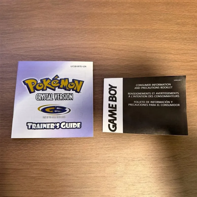 Pokemon Series Blue/Crystal/Gold/Green/Red/Silver/Yellow GBC Game in Box with Manuals for Video Game Cartridge USA Version — image 25