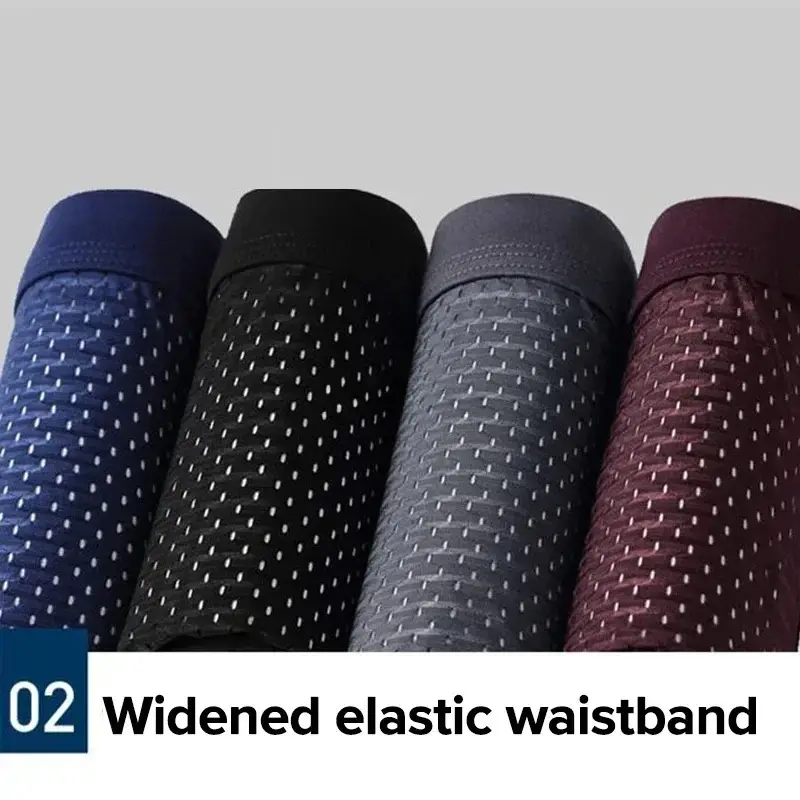 4Pcs Men's Boxer Briefs Ultra Soft Anti Odor Underwear Breathable Mesh with Ventilation Holes Stretch Comfort for Daily — image 13