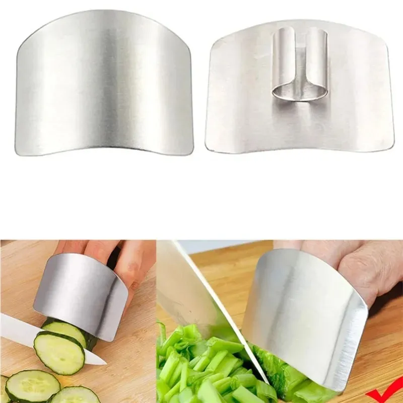 Stainless Steel Finger Protector Kitchen Knife Cutting Cooking Finger Protector Safe Kitchen Durable Chop Shield Cut Gadget — image 3