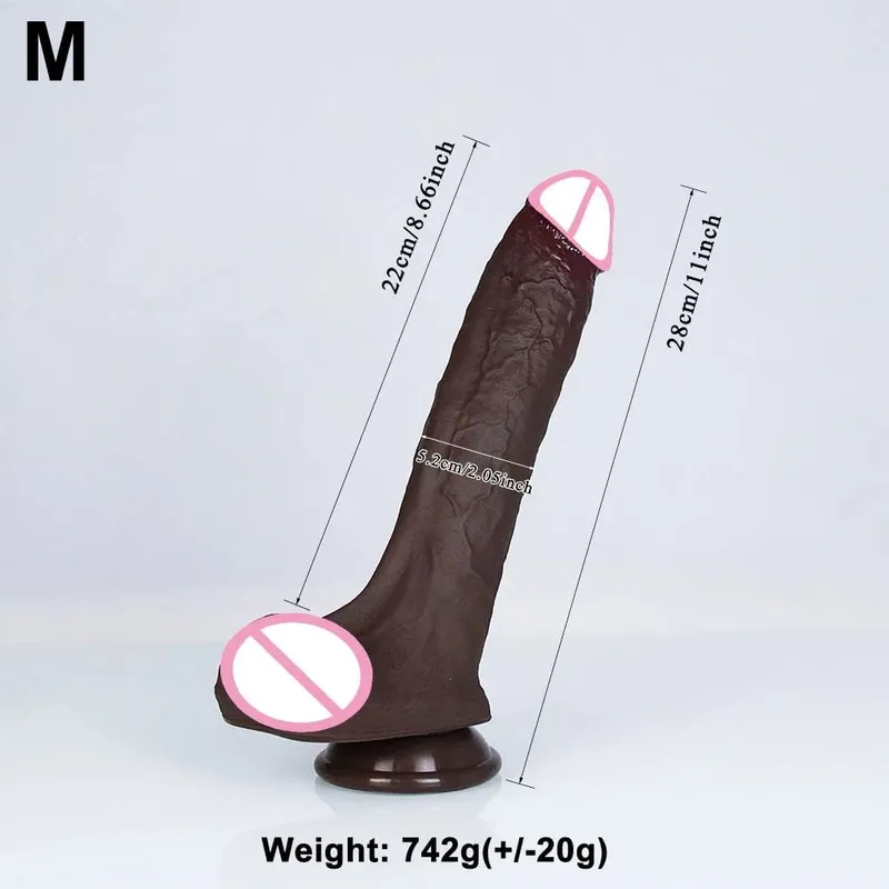 Realistic 4Sizes Soft Big Dildo Double Silicone Suction Cup Penis Couples Masturbation Soft Cock Woman Man Anal Adult Sex Toy