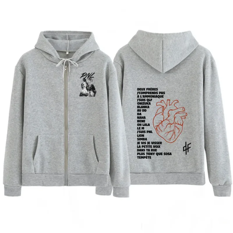 Rapper PLK Graphic Zipper Hoodies Men's Women Clothing Fashion Hip Hop Harajuku Oversized Zip Up Hoodie Sweatshirts Funny Wears — image 6