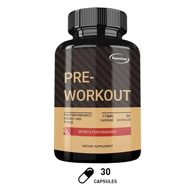 Pre-Workout Supplement - Promote Muscle Growth Increase Strength and Improve Exercise Recovery
