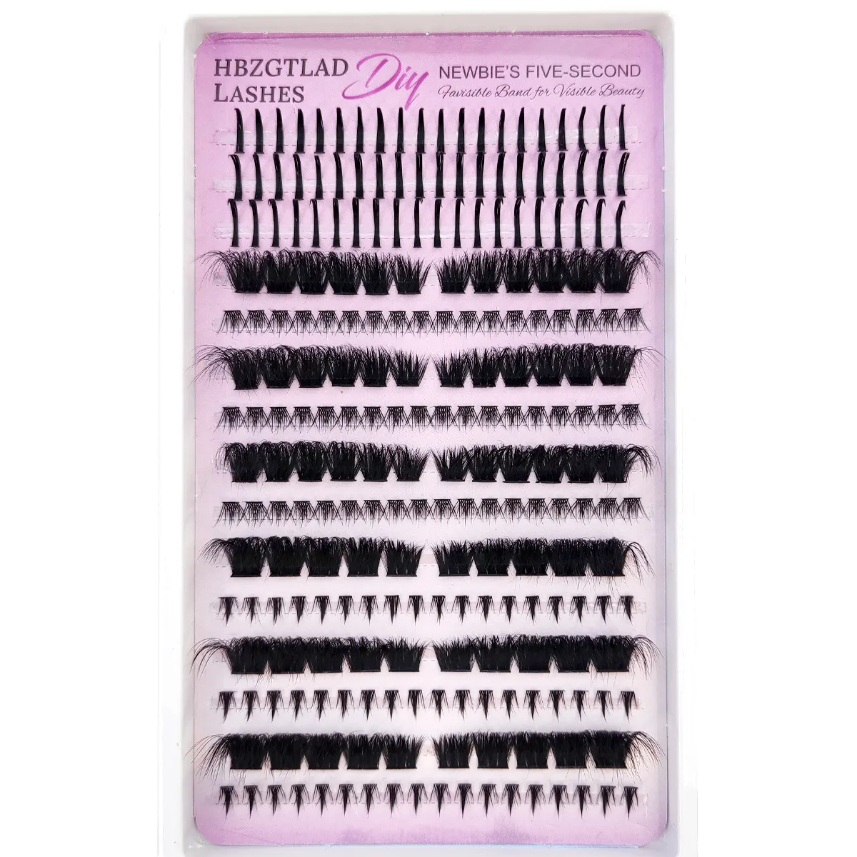 New Fluffy 60D-200D Bottom&Spiky Lashes Clusters Volume Individual Lashes Cluster Extensions Spikes Lashes Clusters eye — image 4