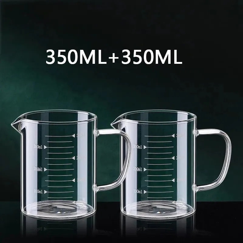 1/2pcs Glass Measuring Cup With Handle Heat-resistant Laboratory Beaker Kitchen Milk Coffe Measuring Mug 250/350/500/1000ml — image 18