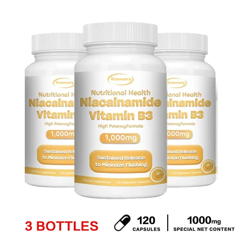 Niacinamide Vitamin B3 Capsules - Supports Brain Function and Heart Health Boosts Energy Production and Enhances Immunity — image 8