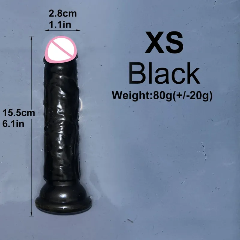 廉價 5 色小型透明假陽具吸盤果凍迪克女式色情肛交玩具柔軟陰蒂陰道自慰器陰莖 — image 27