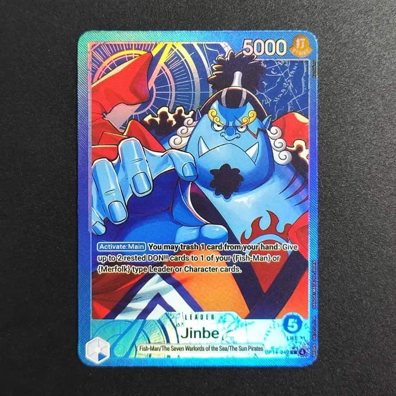 Proxy One Piece Card Mihawk OP14-020 Hancock Crocodile Jinbe Law Doflamingo The Azure Sea's Seven English TCG Anime Card — image 3