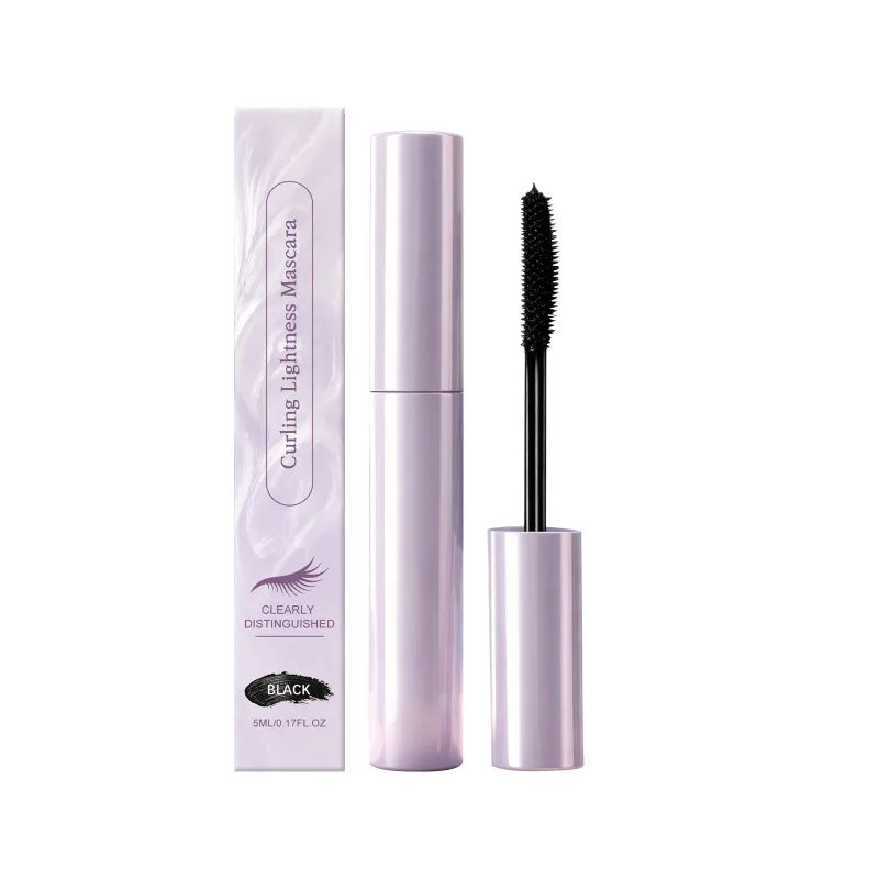 Curling Mascara Cream 3D Stereo Waterproof and Sweatproof Smudge Lengthening Mascara Quick-Drying Black Brown Mascara Eye Makeup