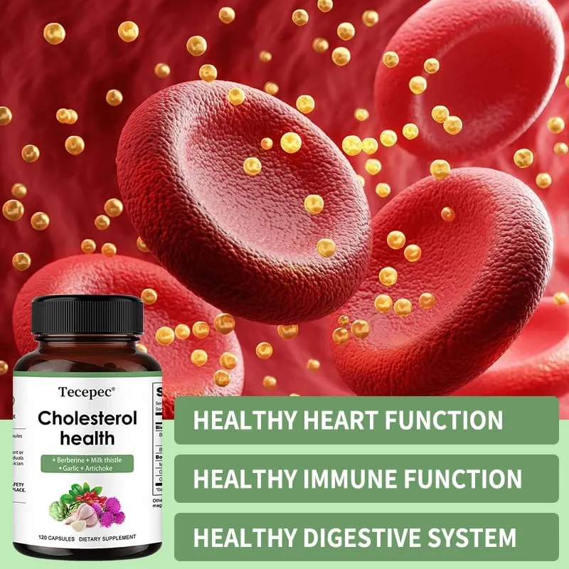Cholesterol Support Supplement - Contains Berberine Artichoke and Garlic To Support Healthy Cholesterol Levels and Natural Heart Health — image 3
