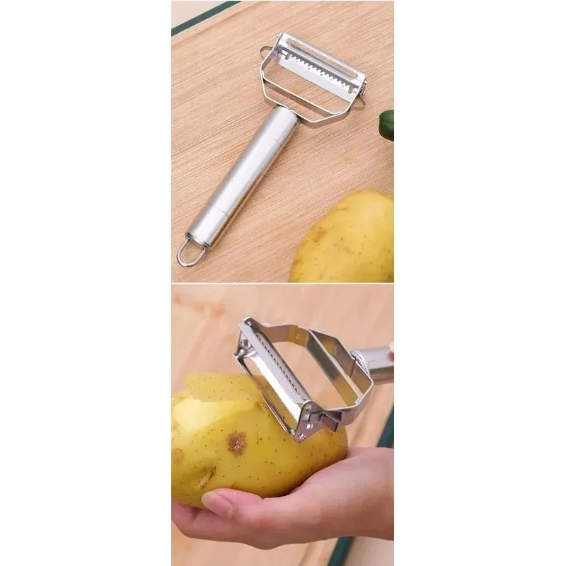 1pc Kitchen Vegetables Fruit Peeler Vegetable Slicer High Quality Stainless Steel Potato Cucumber Carrot Grater Julienne Peeler — image 7