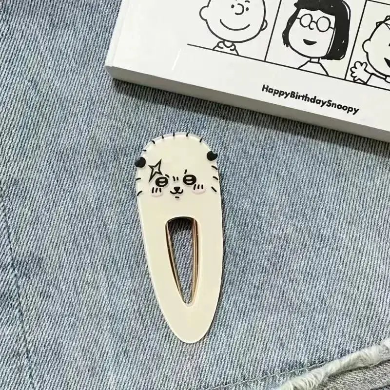 New jiyi jiyi Acrylic Hairpin Xiaoba Usachijiyi Flying Squirrel Chestnut Head Cute Cartoon Duckbill Clip Student Girl — image 13