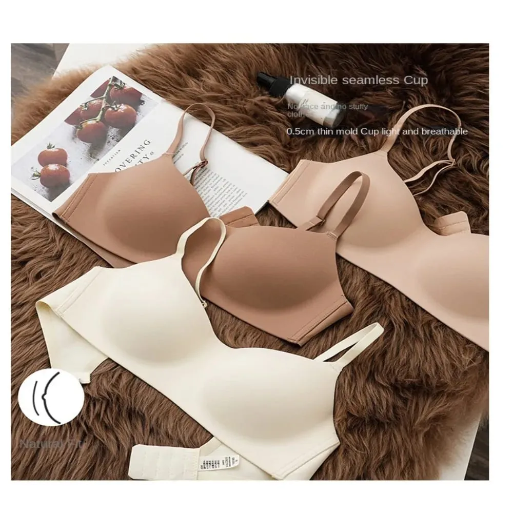 Soft Comfort Wireless Bra Thin Cup Breathable Fabric Seamless Bra Elastic Material Elastic Tube Top Bras Lingerie Beauty — image 7