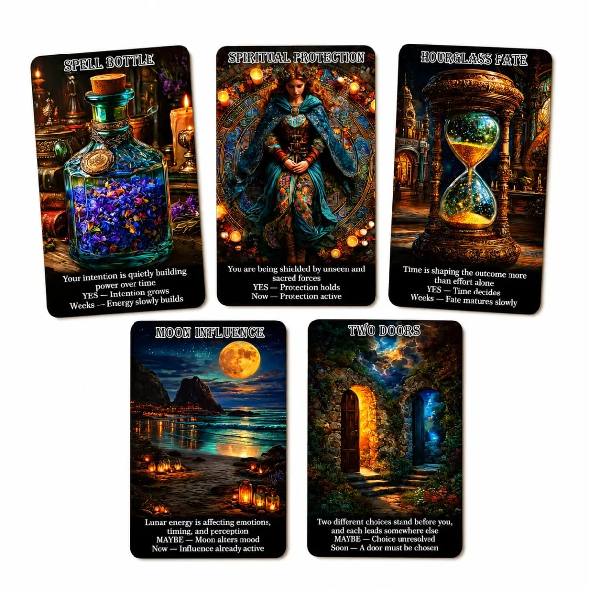 Time Truth Motive Oracle Cards | 78 Card Deck with Yes No Maybe and Timing Guidance for Hidden Truths Intentions Relationship — image 2