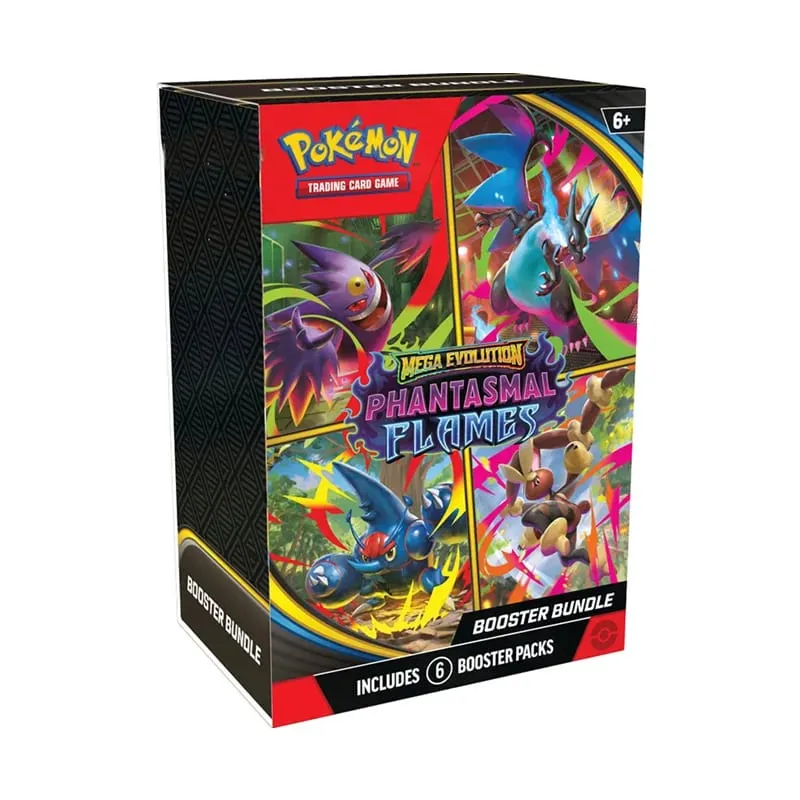 Scarlet Violet 151 Pokemon PTCG English Mega Phantasmal Flames Booster Bundle Version ME02 Trainer Box Collected Trading Cards