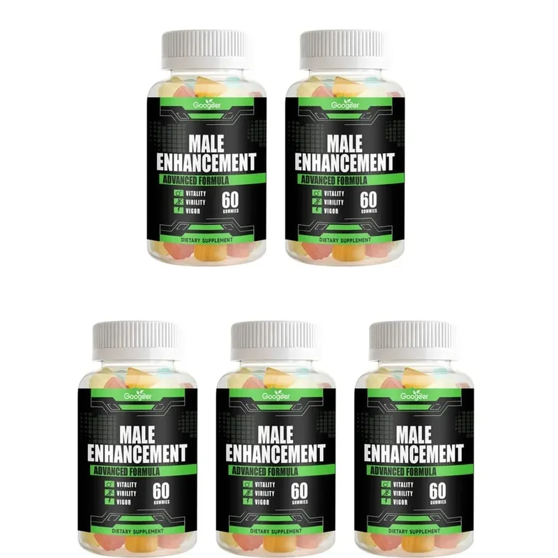 Googeer Men's Endurance Gummies Energy and Vitality Support Blood Flow & Post Training Muscle Recovery Support 60 Count
