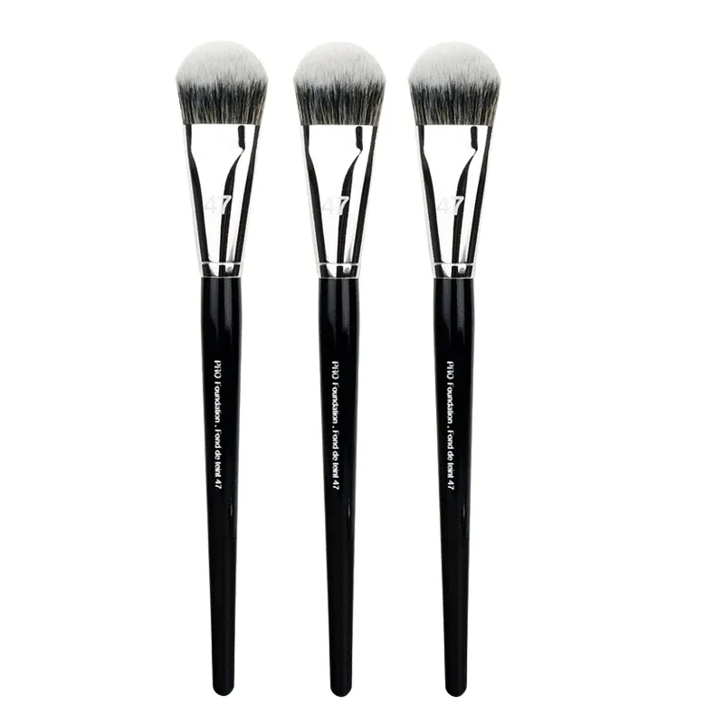 1-10pcs Pro Foundation Brush 47 Broom Head Professional Liquid Foundation Cream Concealer Brushes Women Face Base Makeup Tools — image 8
