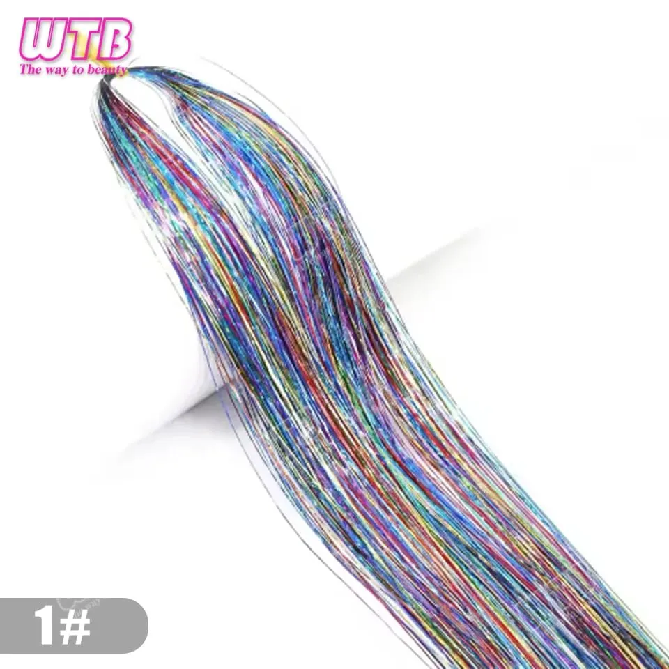 Multi-Color Glitter Synthetic Hair Extension Wig BB Clip Style Suitable for Women and Girls to Wear During Holidays and Events — image 21