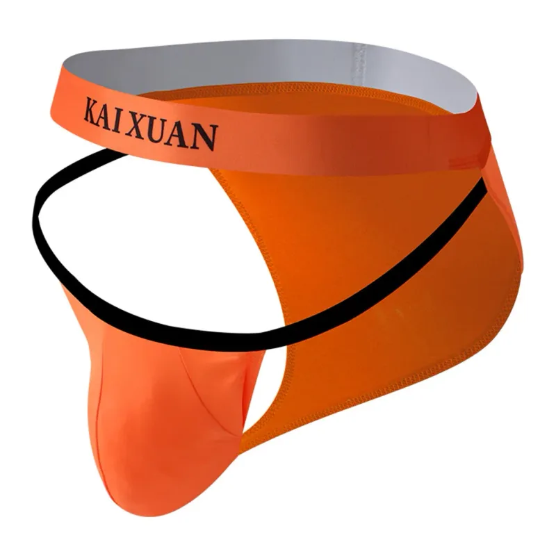 Fashion Men's Underwear Breathable Ice Silk Underpants Soft and Comfortable Briefs — image 2