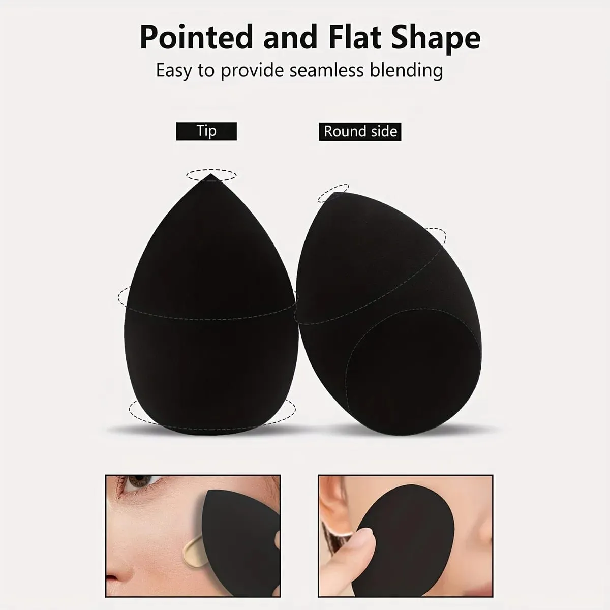 8Pcs Beauty Egg Makeup Sponge Blenders Beauty Sponges Foundation Applicator Makeup Puff Make Up Tools